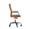 Flash Furniture Brown LeatherSoft Roller Wheel Executive Chair GO-2286H-BR-BK-RLB-GG - alternate 5